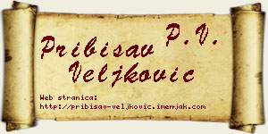 Pribisav Veljković vizit kartica